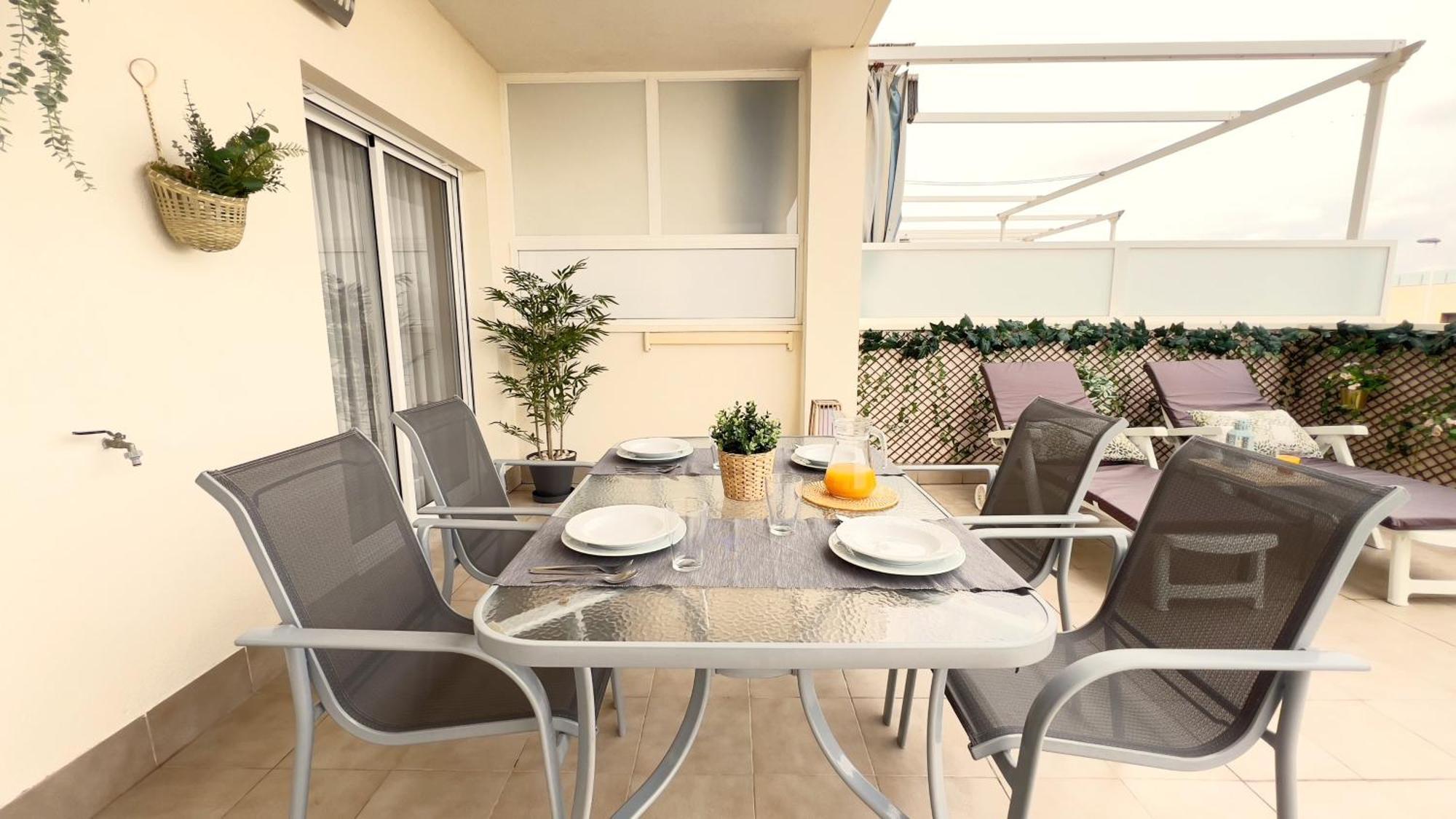 La Ribera - Terraza, Piscina Y Playa Lägenhet San Javier Exteriör bild